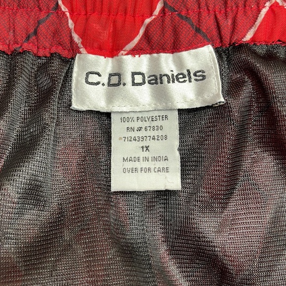 Women’s Plus Size Red Maxi Skirt Checkered Plaid Christmas Print Vintage Pleated - Picture 17 of 17